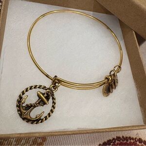 Alex and Ani Anchor Charm Expandable Bracelet